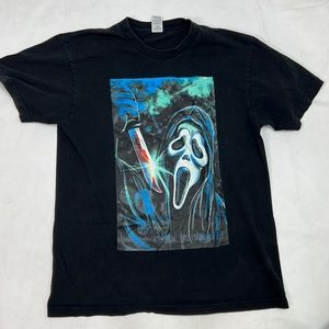 #2169 Teestyled Classic Heavyweight Blue Ghost Face T-Shirt | Size: L